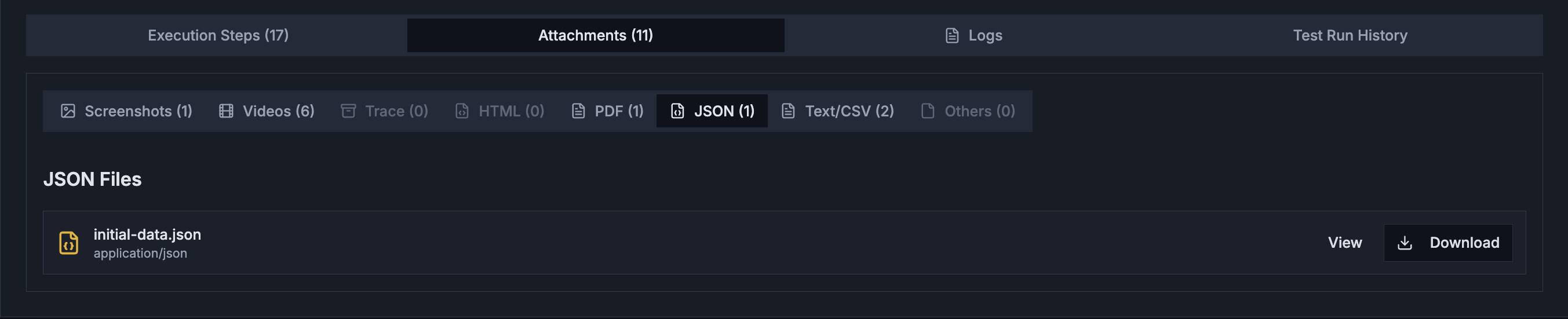 pulse dashboard attachments json